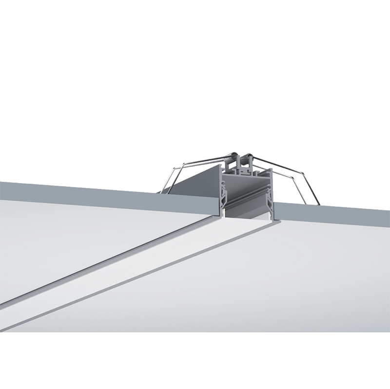 Recessed Aluminum LED Profile Light Diffuser For LED Strip Lights - Inner Width 45mm Recessed Aluminum LED Profile Light Diffuser For LED Strip Lights - Inner Width 45mm